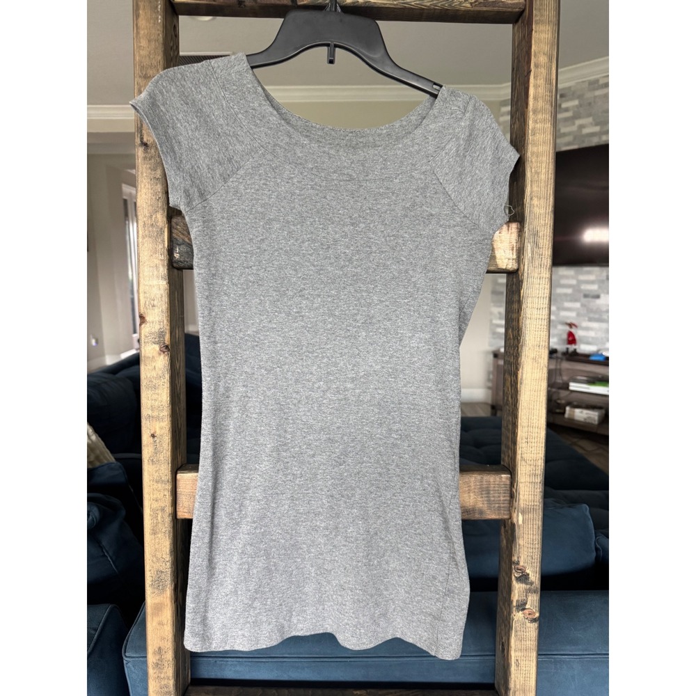 Vintage Y2K 5-7-9 Womens Medium Short Sleeve Scoop Neck Stretch Basic Tee Top